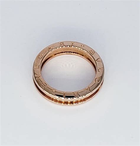 rose gold bvlgari wedding band.